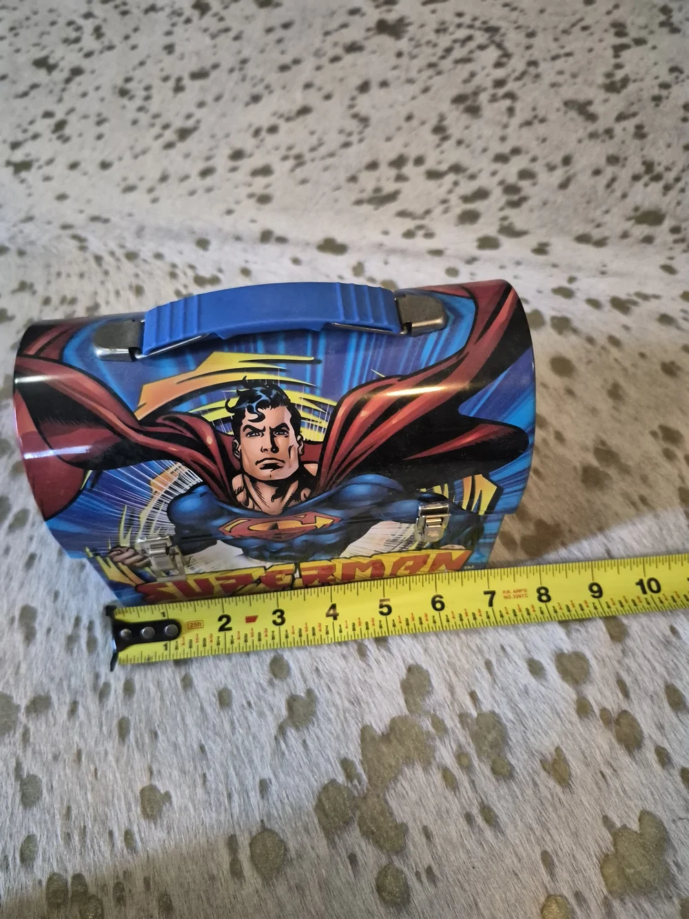 Superman Graphic Lunch Bag - Blue/Red Comic Design